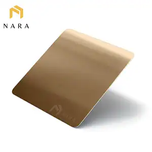 แผ่นสแตนเลส 304 สีโรสโกลด์แฮร์ไลน์