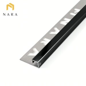 คิ้วกระเบื้องสแตนเลส 10 มม. สีดำเจ็ทแบล็ค