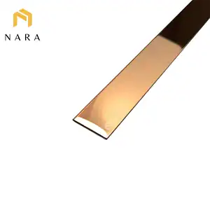 เส้นสแตนเลส 20 มม. สีโรสโกลด์