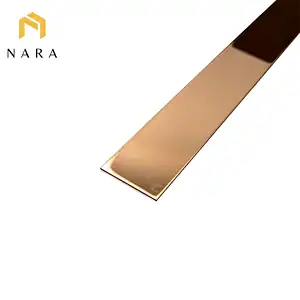 เส้นสแตนเลส 25 มม. สีโรสโกลด์