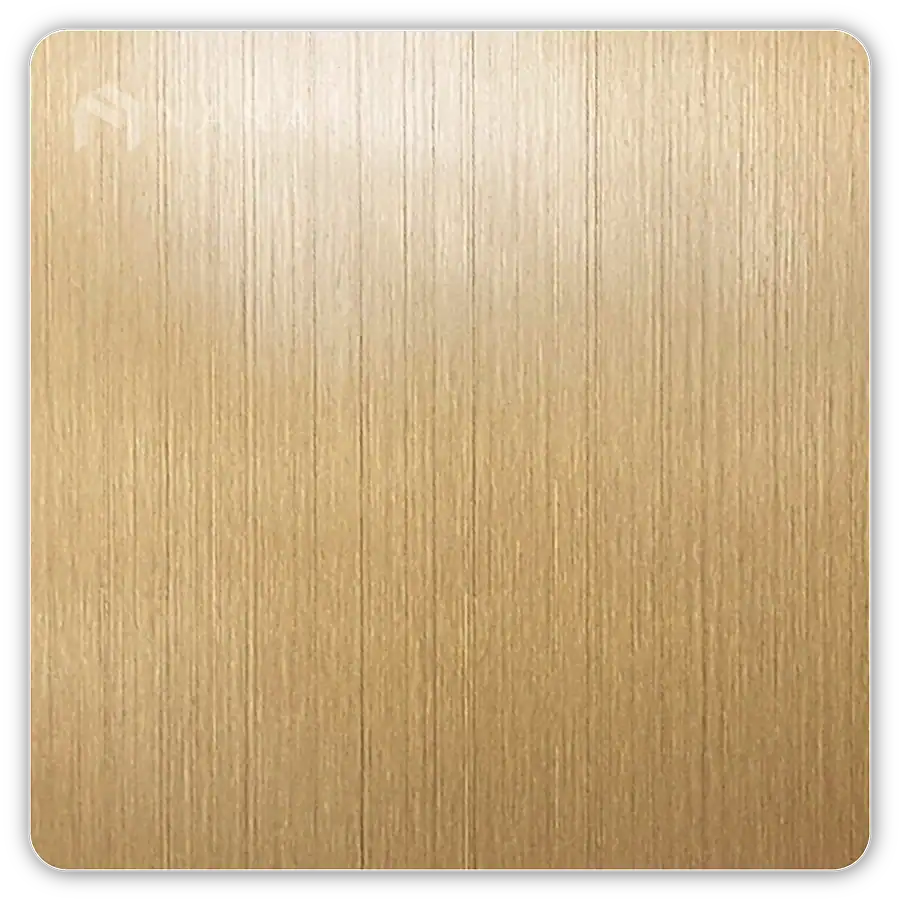 แผ่นสแตนเลส 304 สีทองแดง ผิวแฮร์ไลน์