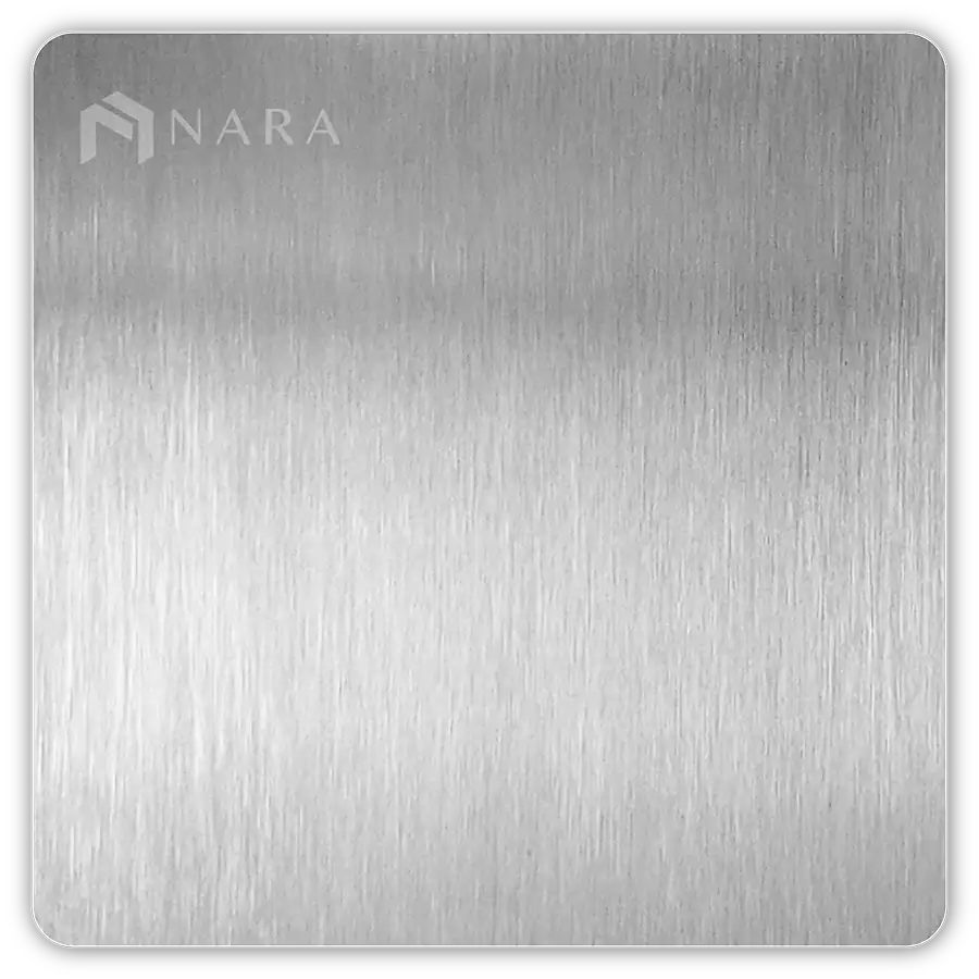 แผ่นสแตนเลส 304 สีเงิน ผิวซาติน