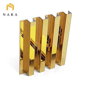 ระแนงสแตนเลส 10 มม. สีทอง