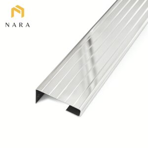 จมูกสแตนเลส สีเงิน ผิวเงา 50 มม.