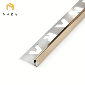 คิ้วกระเบื้องสแตนเลสขอบเล็ก สีบรอนซ์ 3 มม.