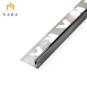 คิ้วกระเบื้องสแตนเลสขอบเล็ก สีดำกราไฟต์ 3 มม.