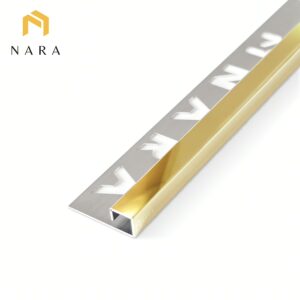 คิ้วกระเบื้องสแตนเลส 10 มม. สีแชมเปญโกลด์