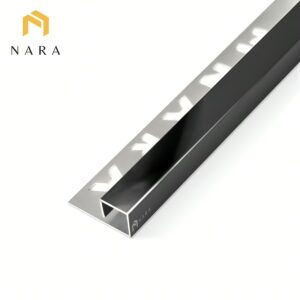 คิ้วกระเบื้องสแตนเลส 15 มม. สีดำกราไฟต์