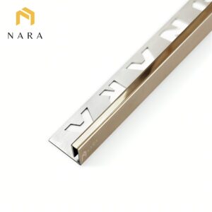 คิ้วกระเบื้องสแตนเลสขอบเล็ก สีบรอนซ์ 5 มม.