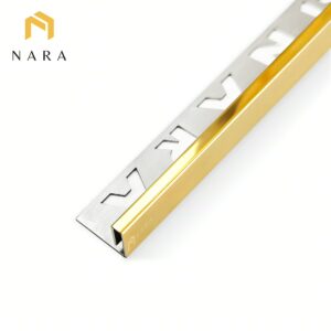 คิ้วกระเบื้องสแตนเลสขอบเล็ก สีทอง 5 มม.