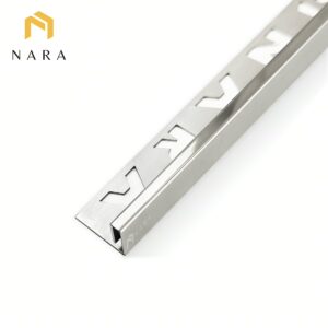 คิ้วกระเบื้องสแตนเลสขอบเล็ก สีเงิน 5 มม.