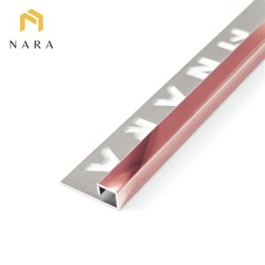 คิ้วกระเบื้องสแตนเลส 10 มม. สีเวลเว็ทโกลด์ ผิวเงา