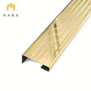 จมูกสแตนเลส สีแชมเปญโกลด์ ผิวเงา 50 มม.