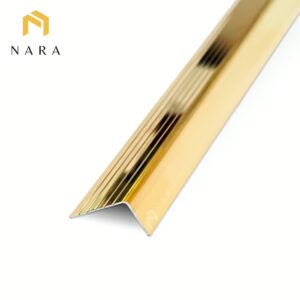 จมูกสแตนเลสแบบฉาก สีทอง ผิวเงา 30 มม.