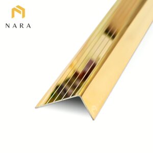 จมูกสแตนเลสแบบฉาก สีทอง ผิวเงา 50 มม.