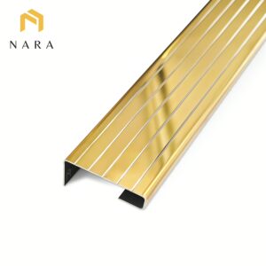 จมูกสแตนเลส สีทอง ผิวเงา 50 มม.