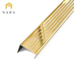 จมูกสแตนเลสแบบตัวยู สีทอง ผิวเงา 30 มม.