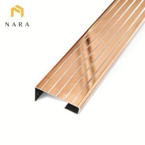 จมูกสแตนเลส สีโรสโกลด์ ผิวเงา 50 มม.