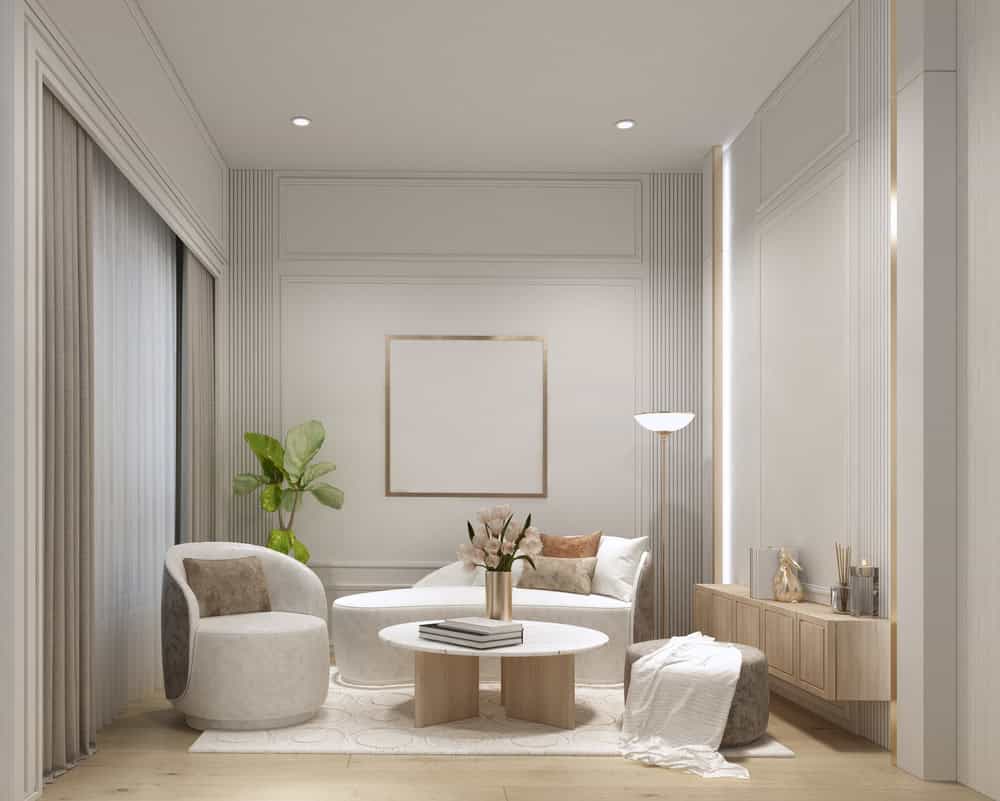 ไอเดียการตกแต่งห้องนั่งเล่นด้วยสแตนเลส Rose Gold